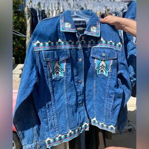 Rock Creek Denim Jacket with Patterns
